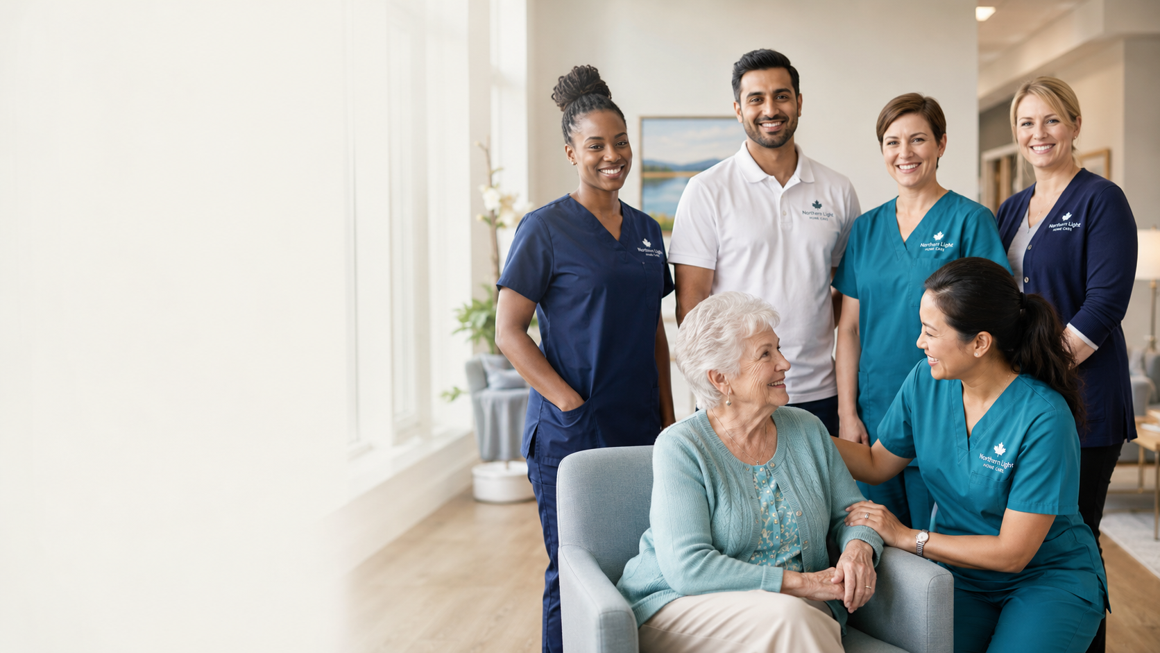 Professional home care team